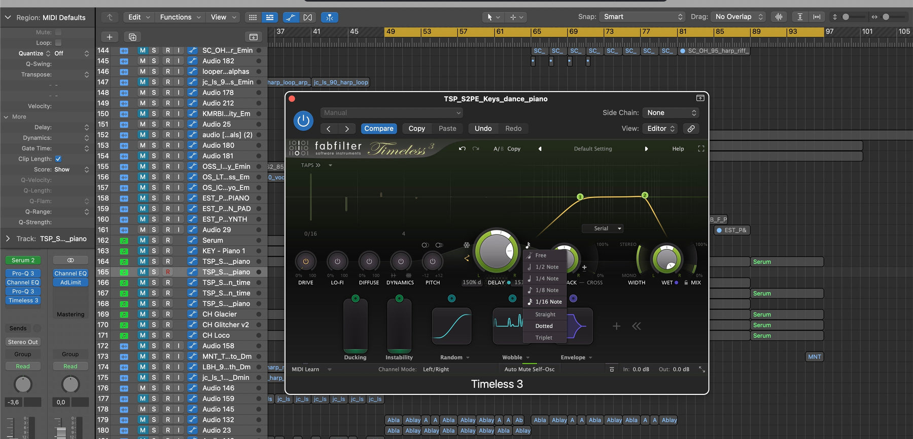 #018 - Use 1/16 Dotted Delay for Stereo Movement Without Width Plugins