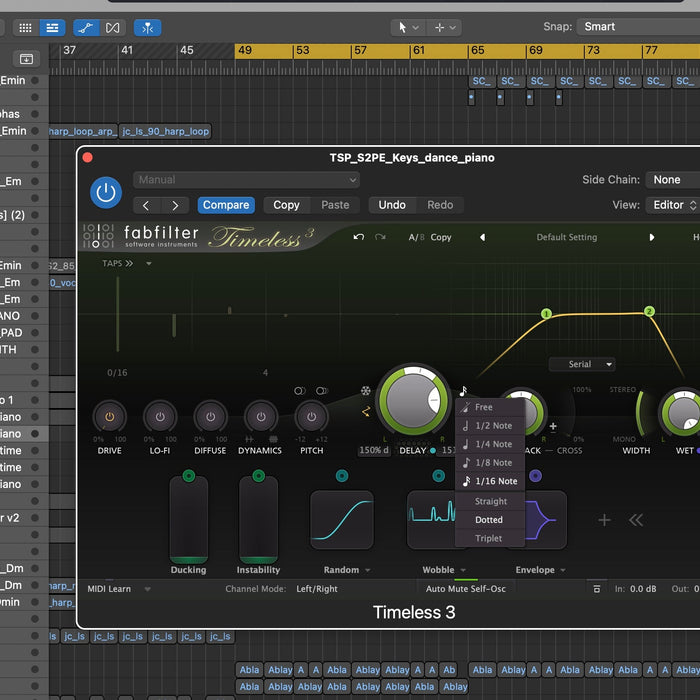 #018 - Use 1/16 Dotted Delay for Stereo Movement Without Width Plugins