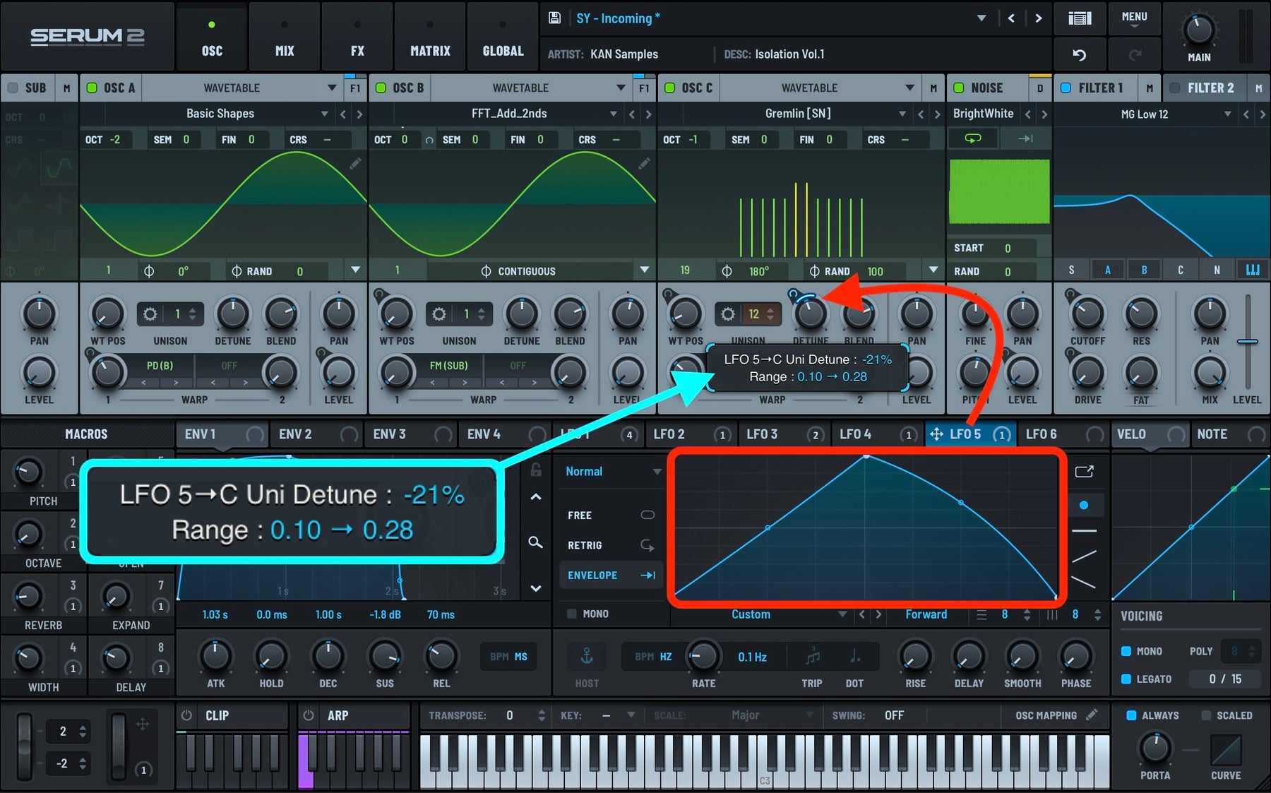 #021 - Modulate Oscillator Detune with an LFO for Organic Movement