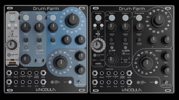 Knobula Drum Farm — Synthesis, Sampling and FX in One Eurorack Drum Module